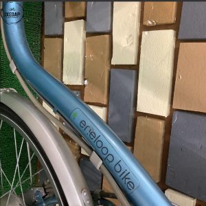 xe đạp trợ lực sanyo eneloop bike 24 inch màu xanh dương: khung xe