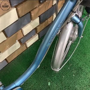 xe đạp trợ lực sanyo eneloop bike 24 inch màu xanh dương: khung xe