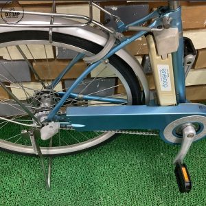 xe đạp trợ lực sanyo eneloop bike 24 inch màu xanh dương: thân xe