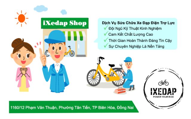 dịch vụ sửa chữa xe đạp điện trợ lực tại ixedap shop đẳng cấp, chất lượng